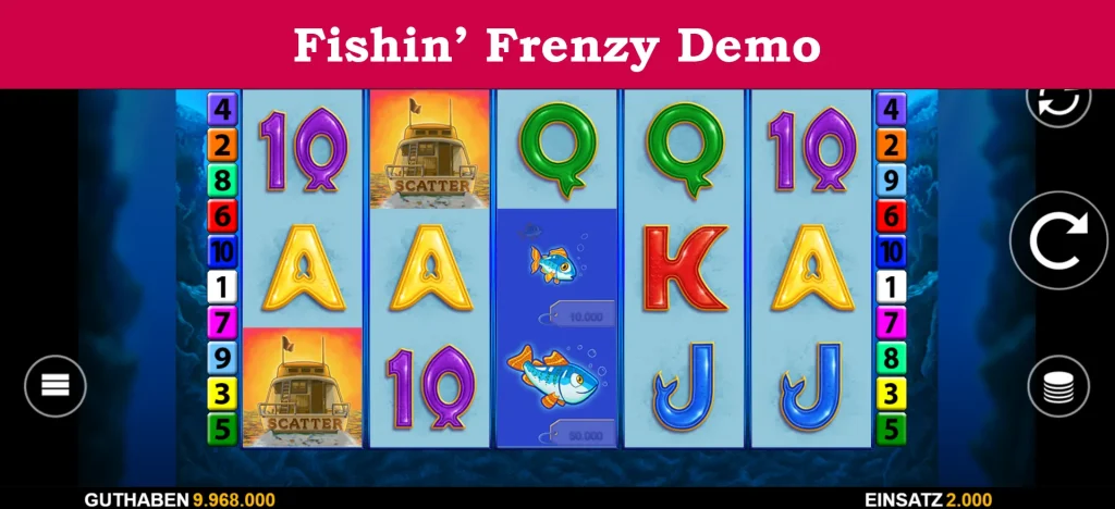 fishin' frenzy demo