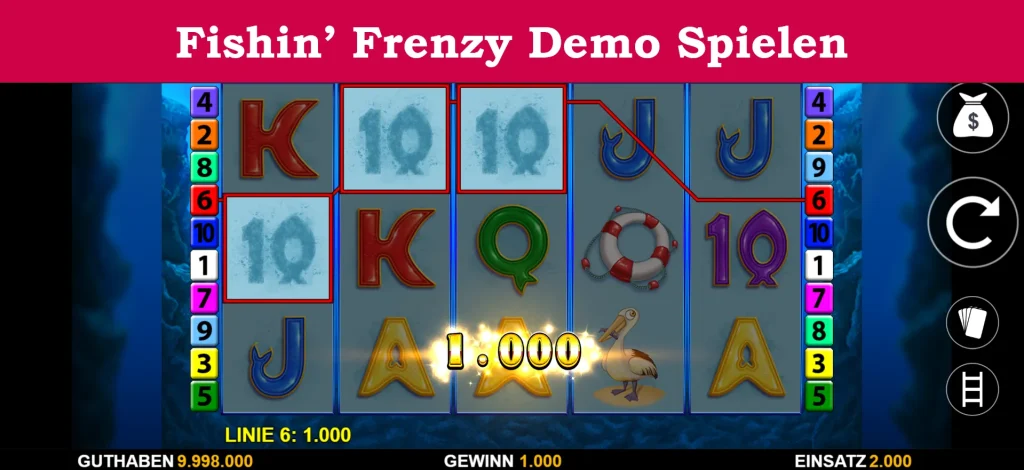 fishin' frenzy demo spielen