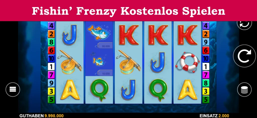 fishin' frenzy kostenlos spielen