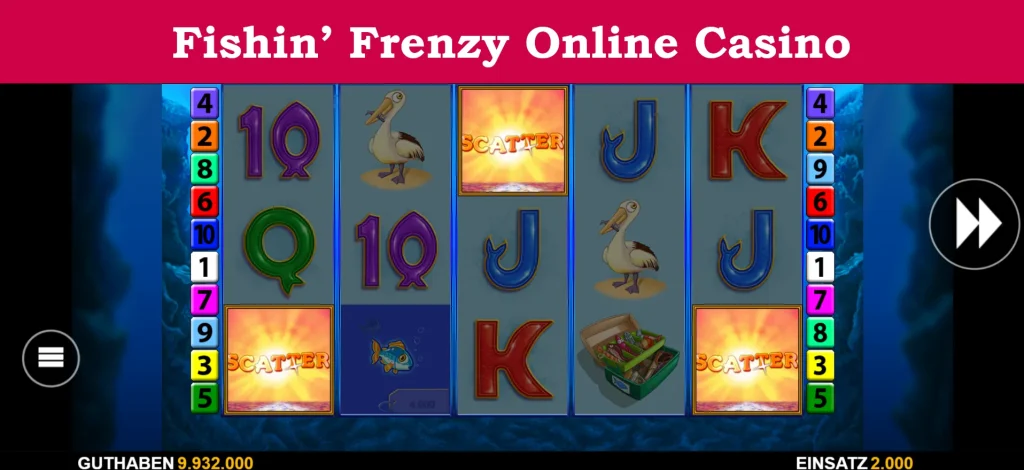 fishin' frenzy online casino