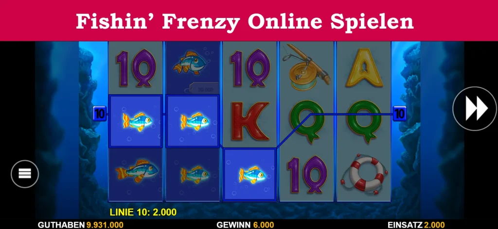 fishin' frenzy online spielen